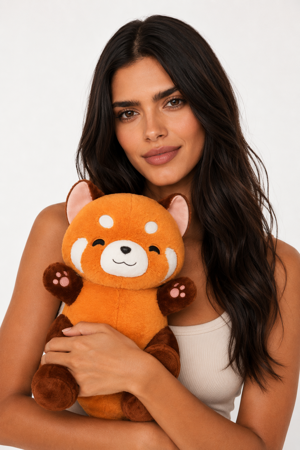 Matthew - ized Plush Raccoon Doll Cushions Orange