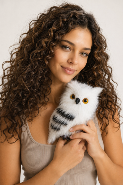 Cute Owl Plush Toys White