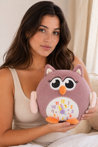 Soft 25cm Owl Plush Toy Purple