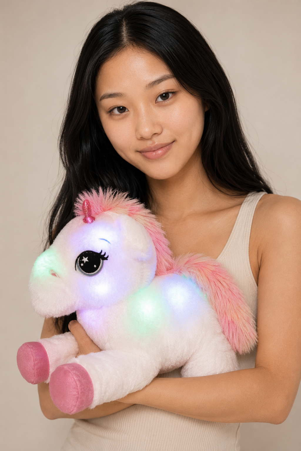 40cm Stuffed Unicorn Toy Shines Pink