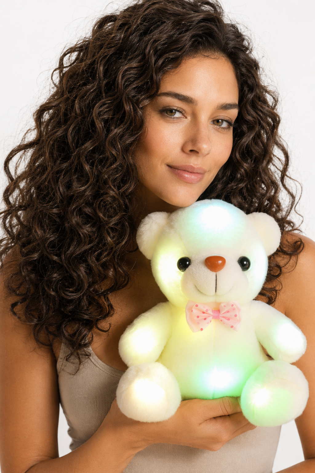 Luminous LED Teddy Bear Plush White
