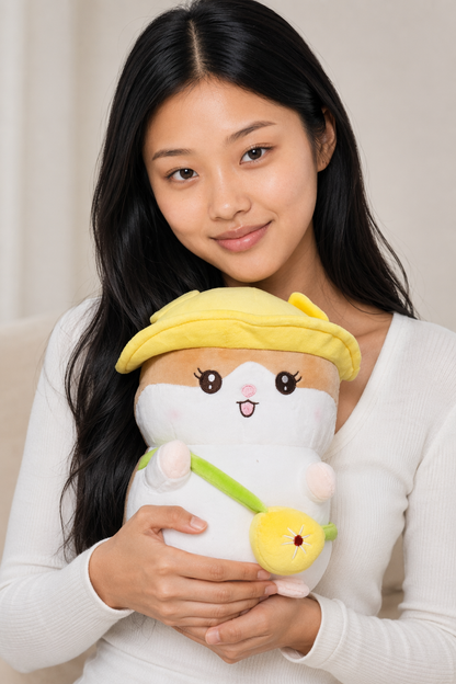 Han - Soft and cuddly hamster toy Yellow