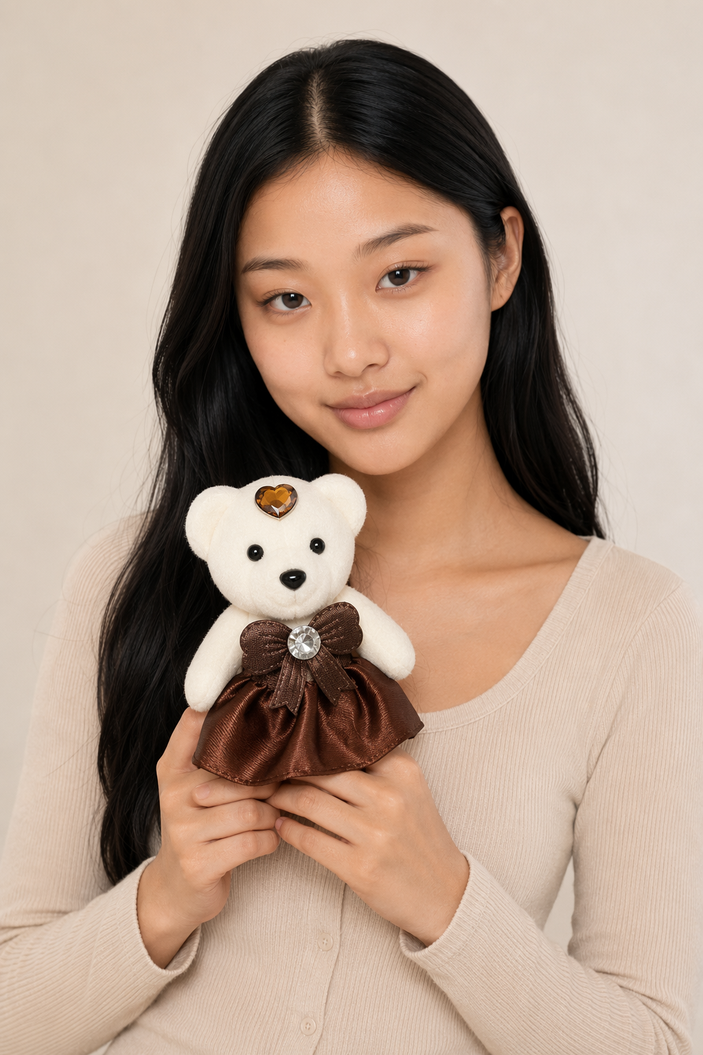 Soft mini teddy bear toys Brown