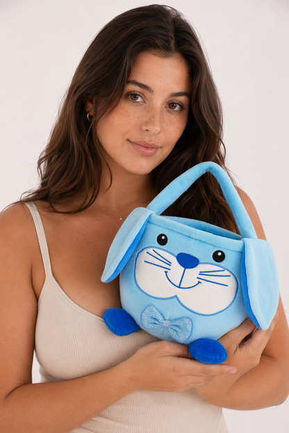 Easter Bunny Plush Basket: Sublimation Default Title