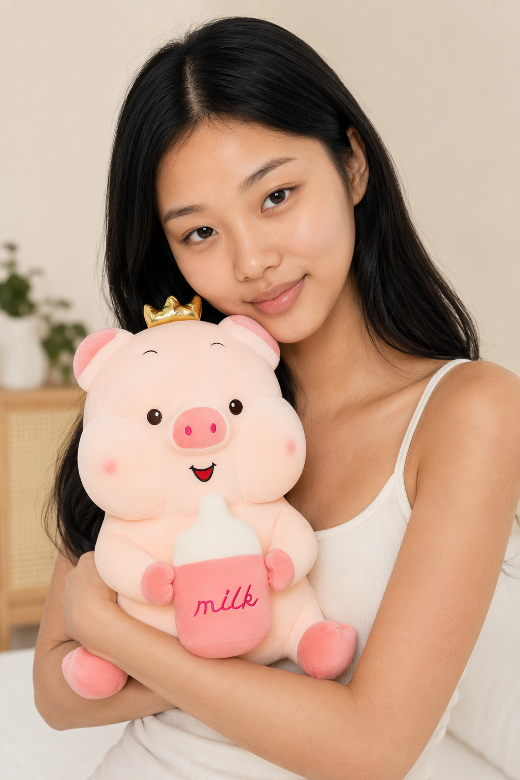 Elastic Milk Pig Plush Toy Pig