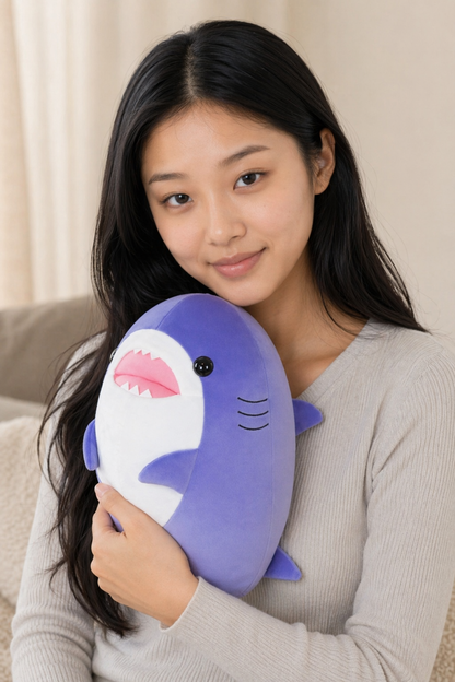 Luca - Soft Boba Shark Plush Purple