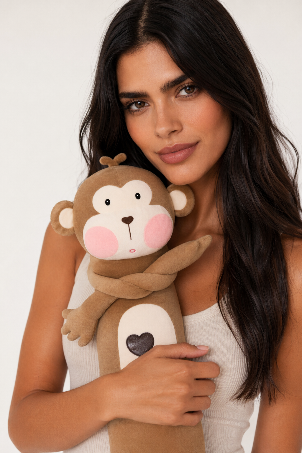 Soft Plush Monkey Toy, Squishy Brown