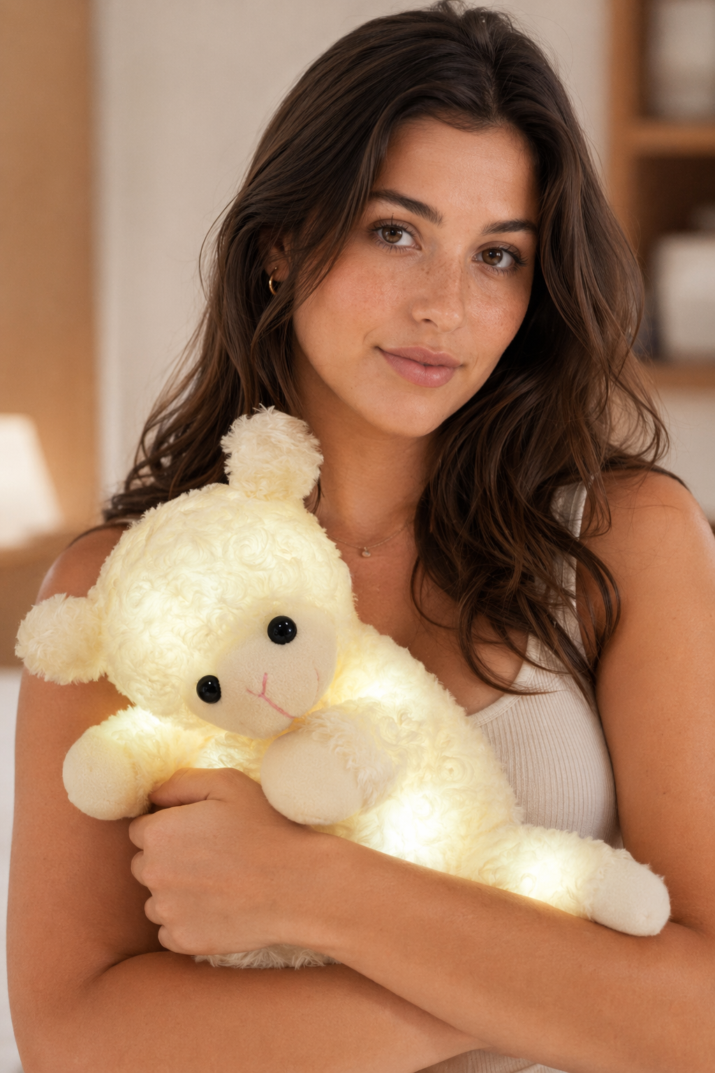 Lamb Night Light Plush Toy Bear