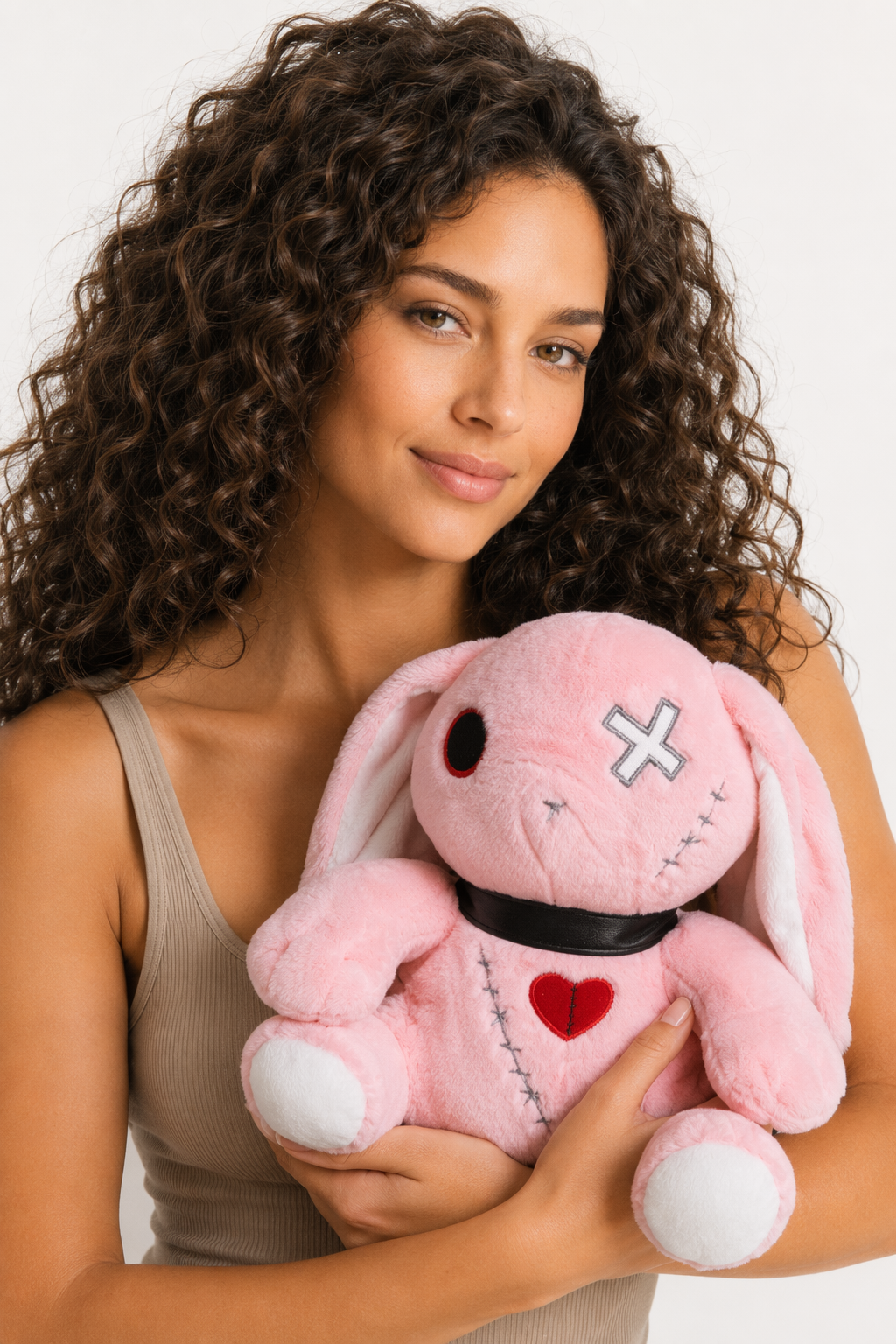 Baddy - Dark Punk Rabbit Plush Toy (Pink) 25cm