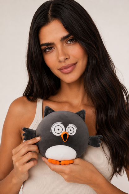 Super Cute Owl Plush Combo Gray