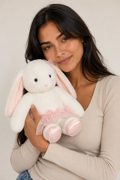 Pink Bow Ballerina Bunny Plush Color 0