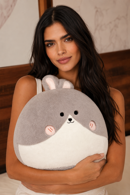 Bella - Soft, Squishy Fatty Cat Plushie Gray