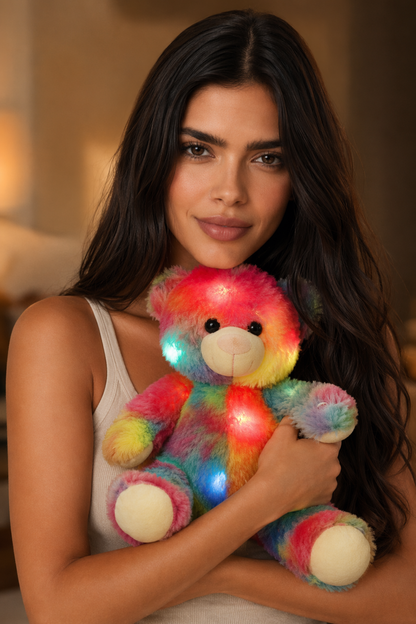 Toy Teddy Bear with Light Multicolor