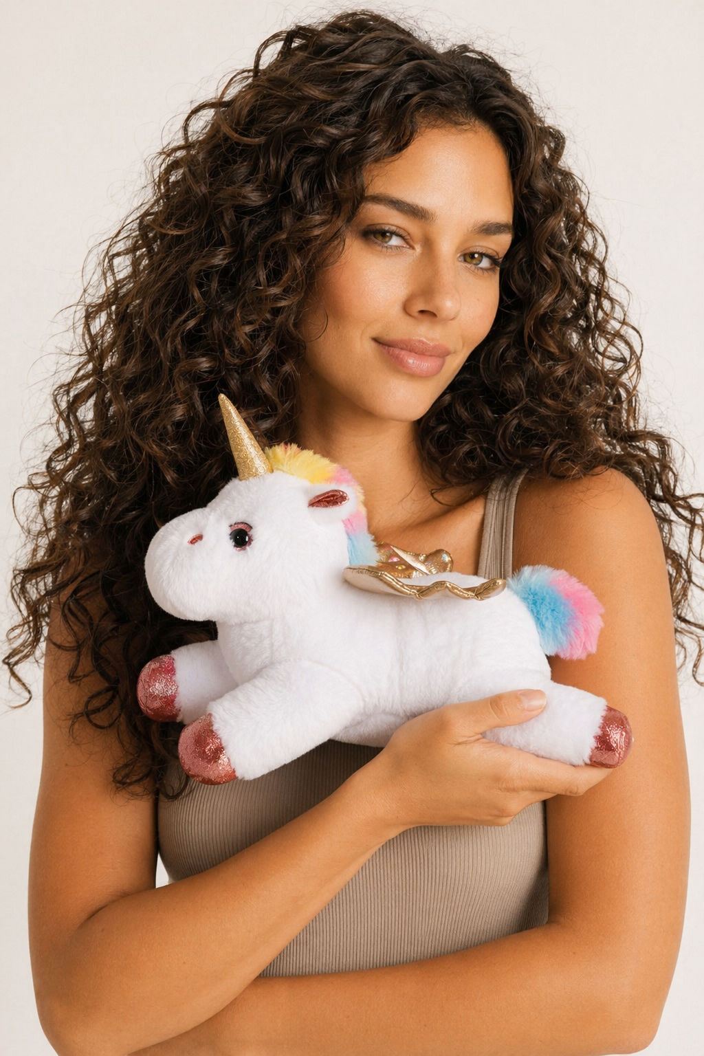 Glowing Unicorn LED Plush Toy White