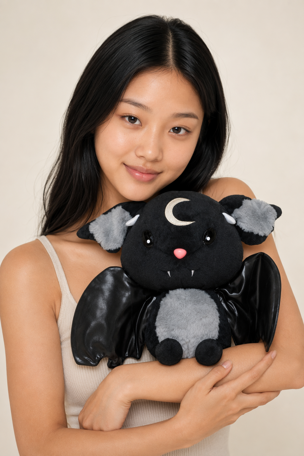 Shadow - Halloween Gothic Plush Bat Man Doll (Black) 30cm