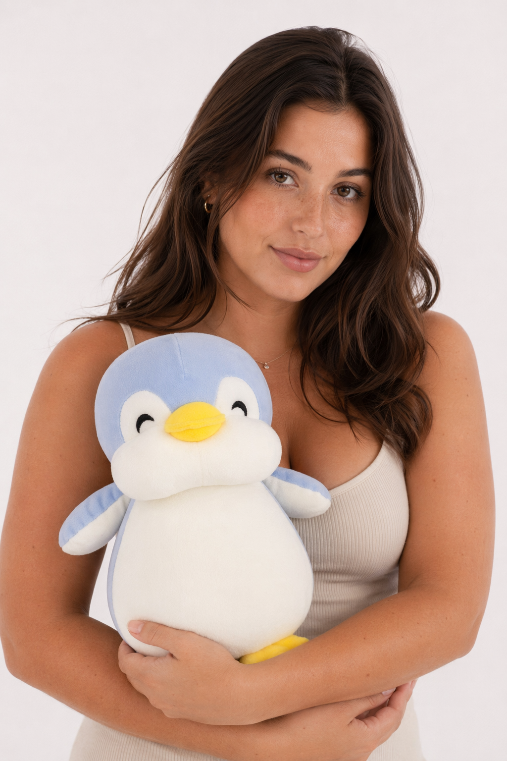 Cute Blue Penguin Stuffed Toy Blue