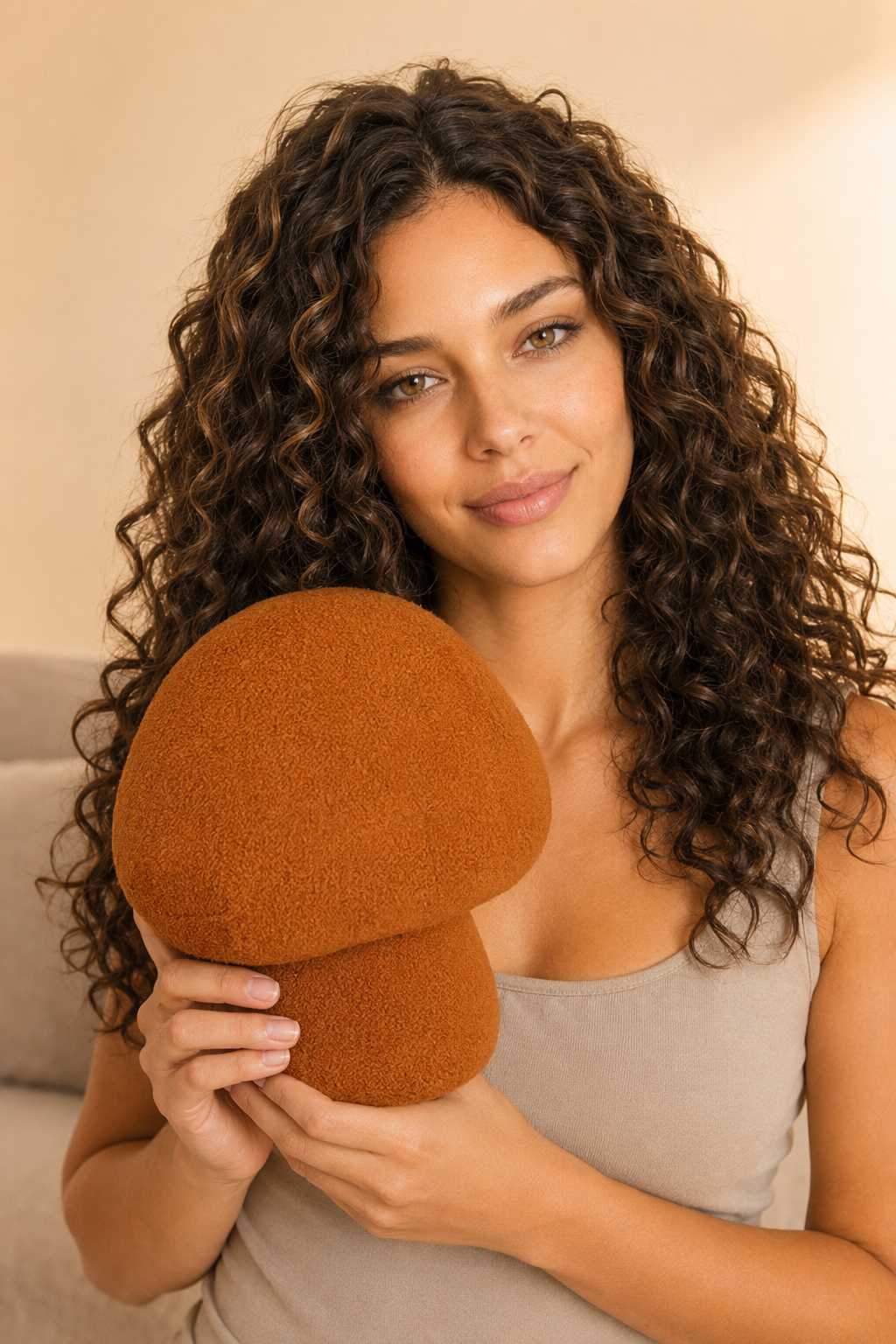 Colorful Mushroom Plush: Soft, Decorative, Gift 1