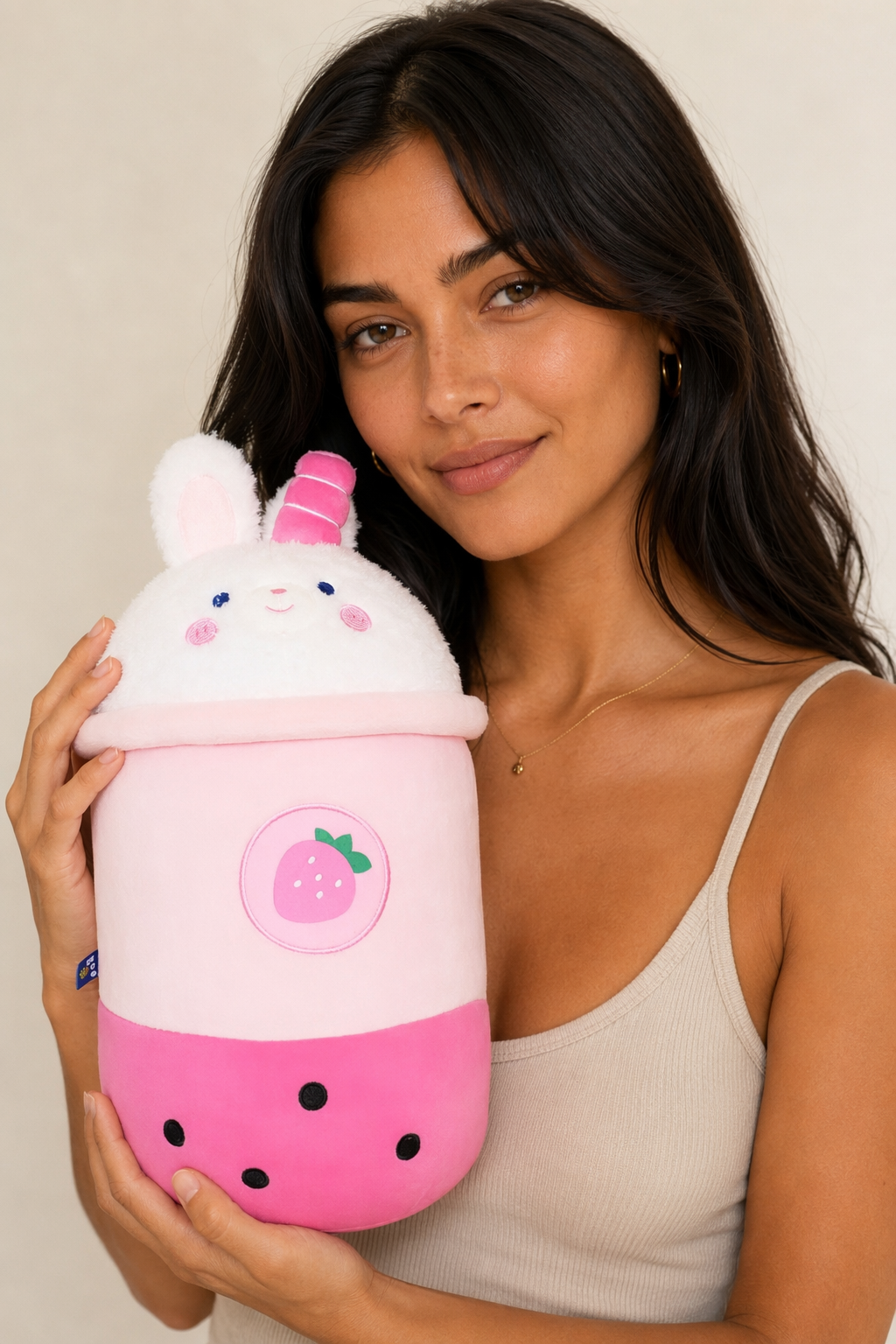 Owen - Boba Milk Tea Plush Playtoy Pink