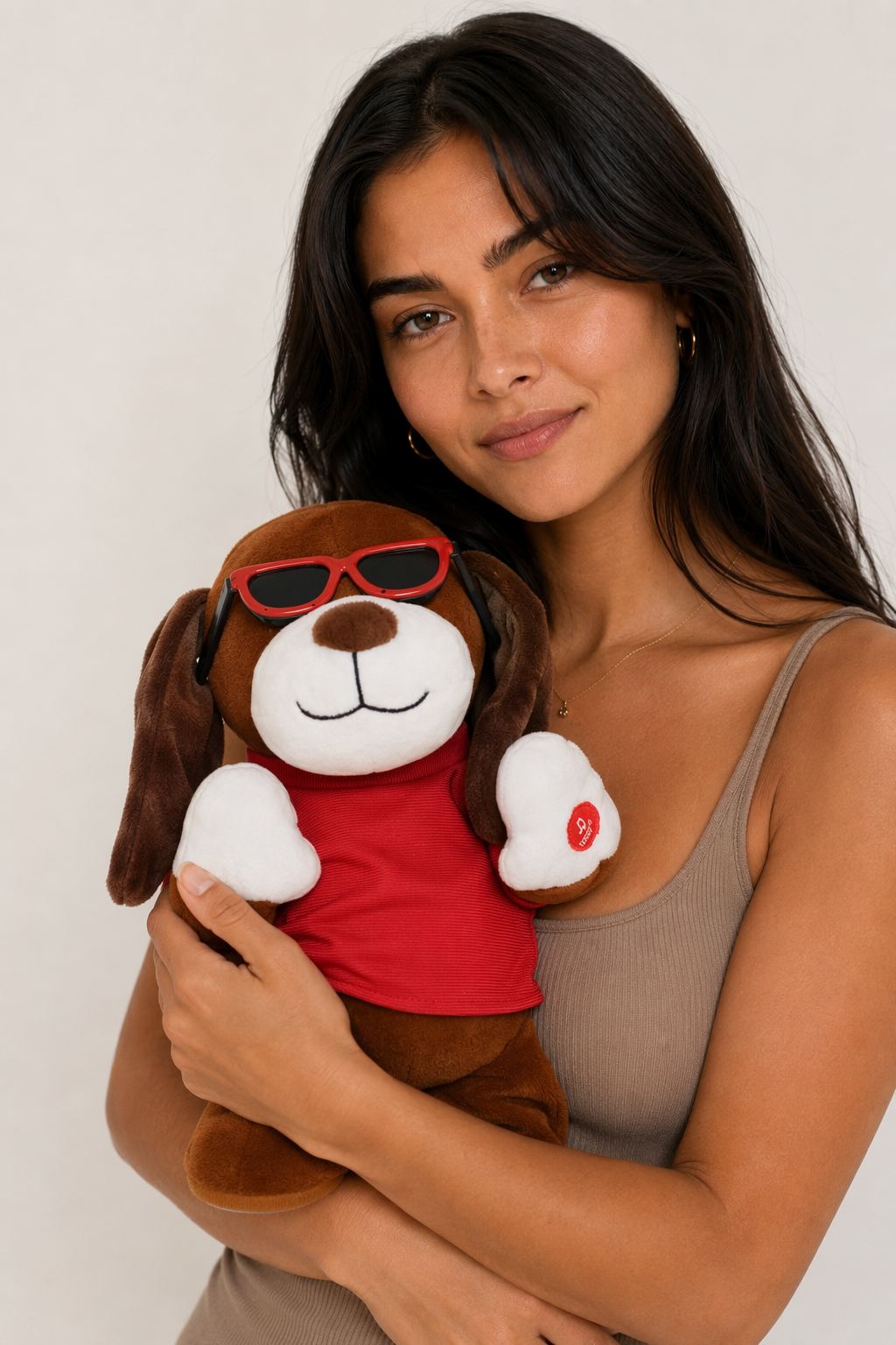 33cm Talking Electric Dog Plush Brown