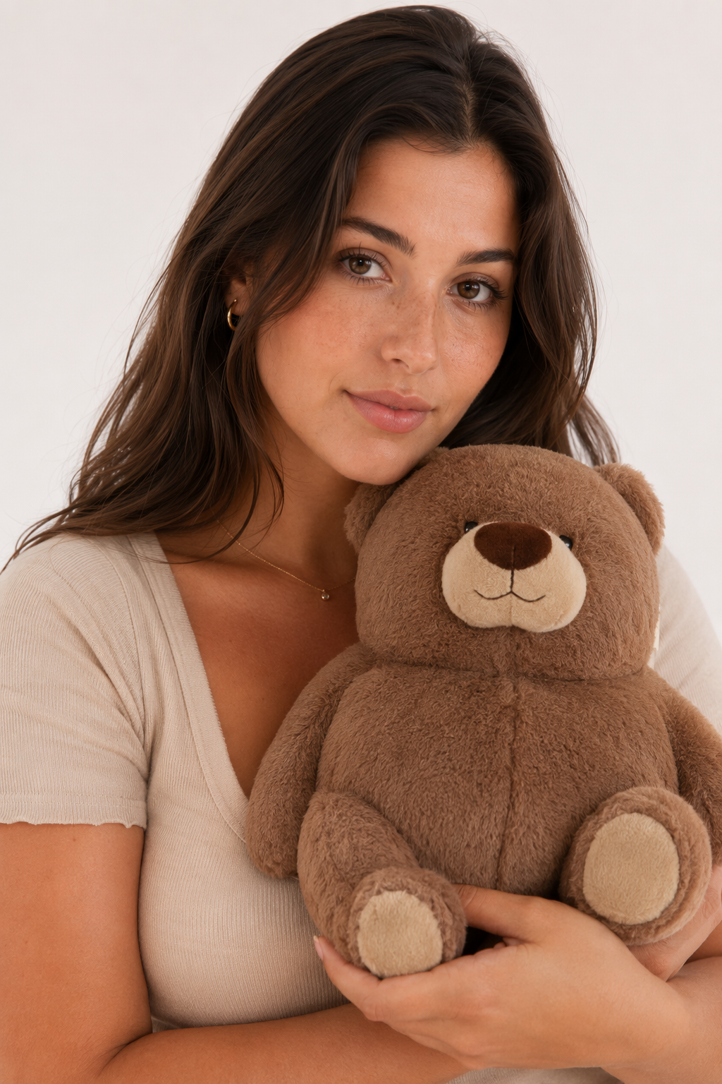 Fuzzy Brown Polar Bear Plush 1
