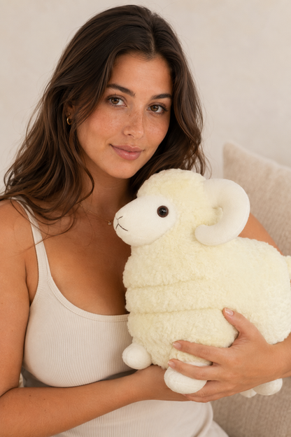 Alpaca Plush Soft Toy: Adorable and Cuddly Cushion Yellow