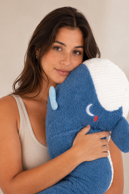 Flip - Soft Kawaii Blue Whale Blue