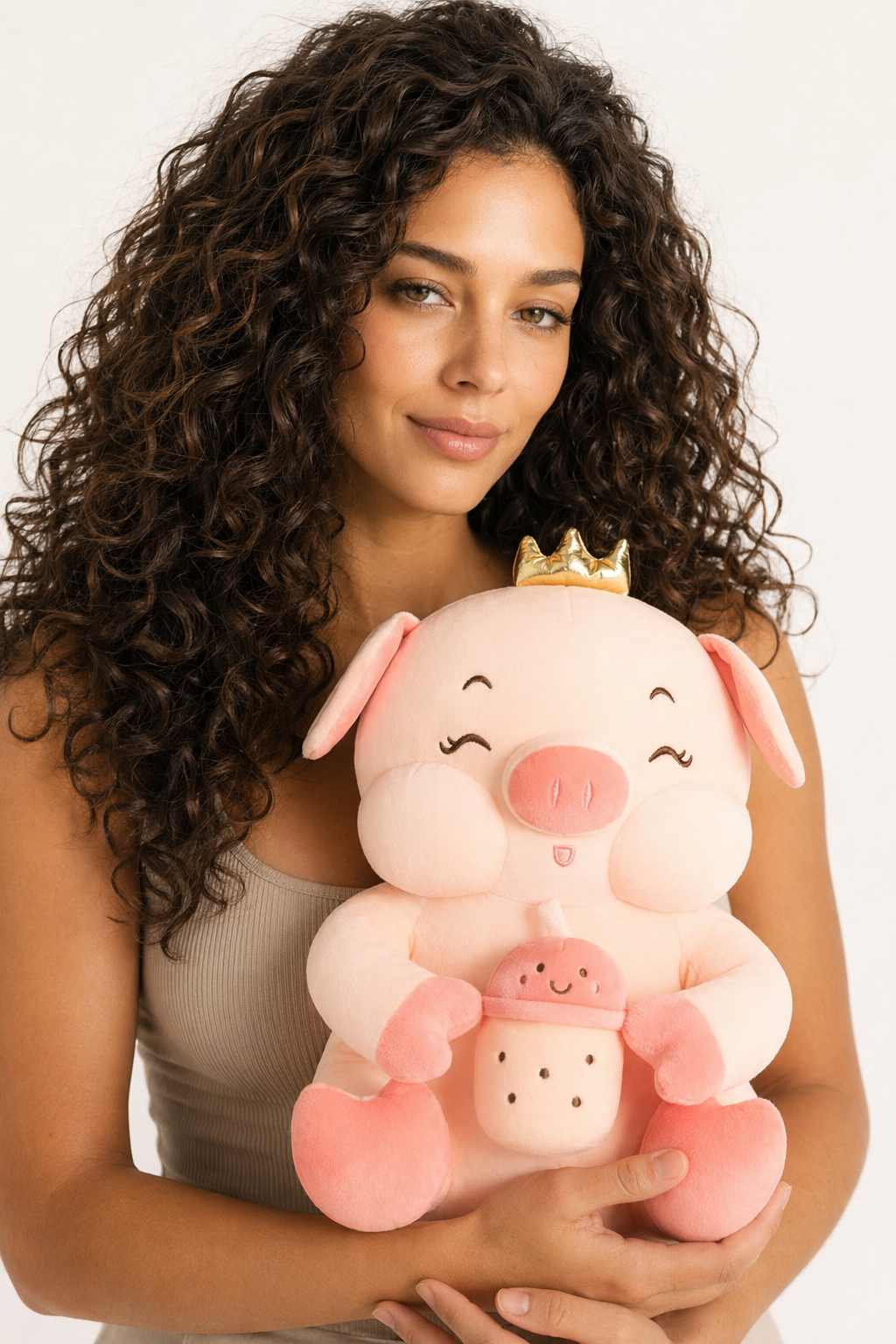 Charlotte - Pink Angel Pig Plush Dolls Pink