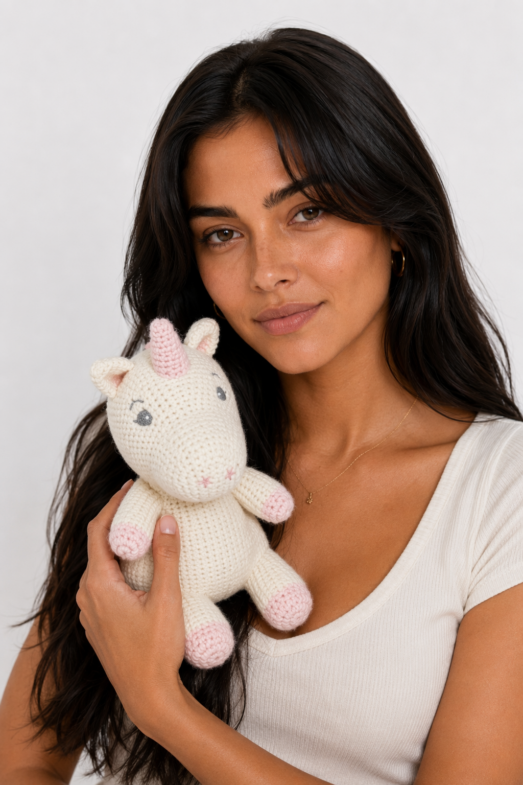 Korea INS Hot Rabbit Plush Unicorn
