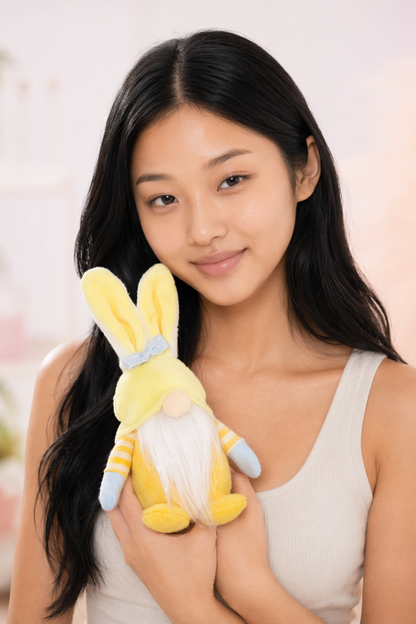 Adorable Easter Bunny Stuffed Toy Yellow