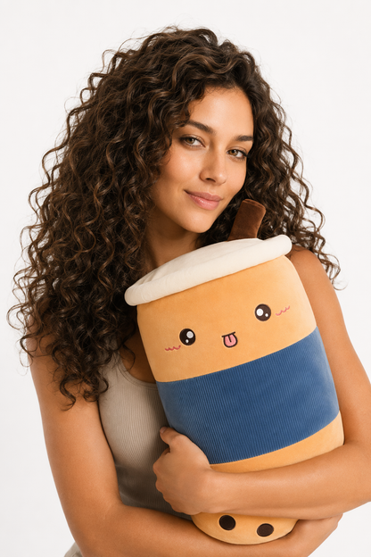 Bubble Tea Plush Doll: Perfect Gift for Kids! Yellow