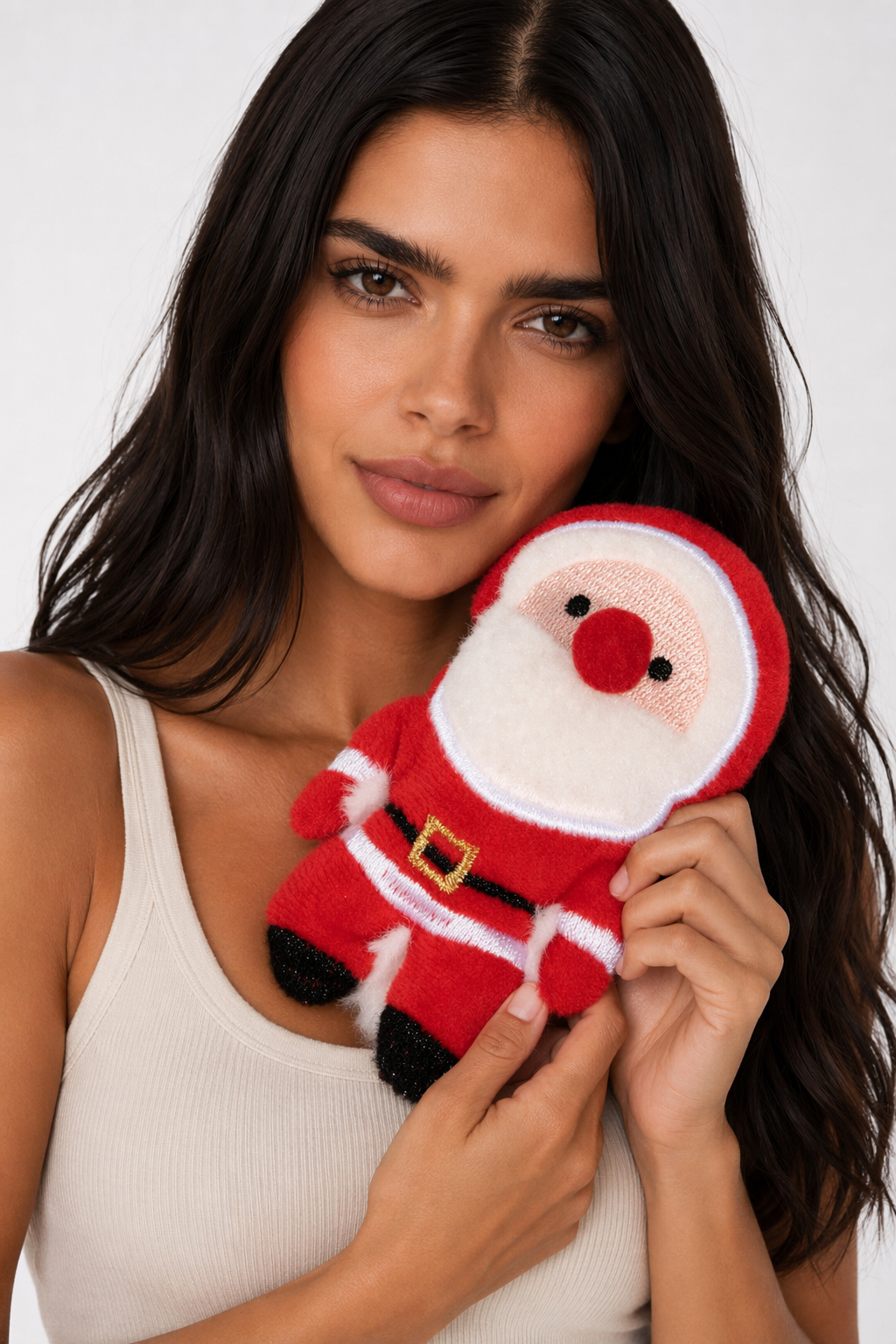 Christmas Plush Squeaky Toy: Interactive, Chewable Red