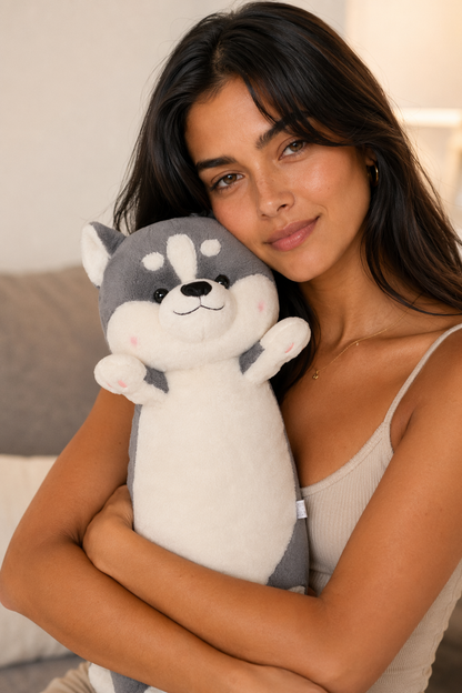 Serenity - 65cm Stuffed Husky Gray