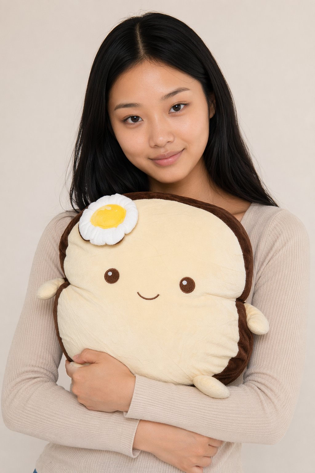 Bready - Soft Toast Bread Plush Toy (Brown) 40cm