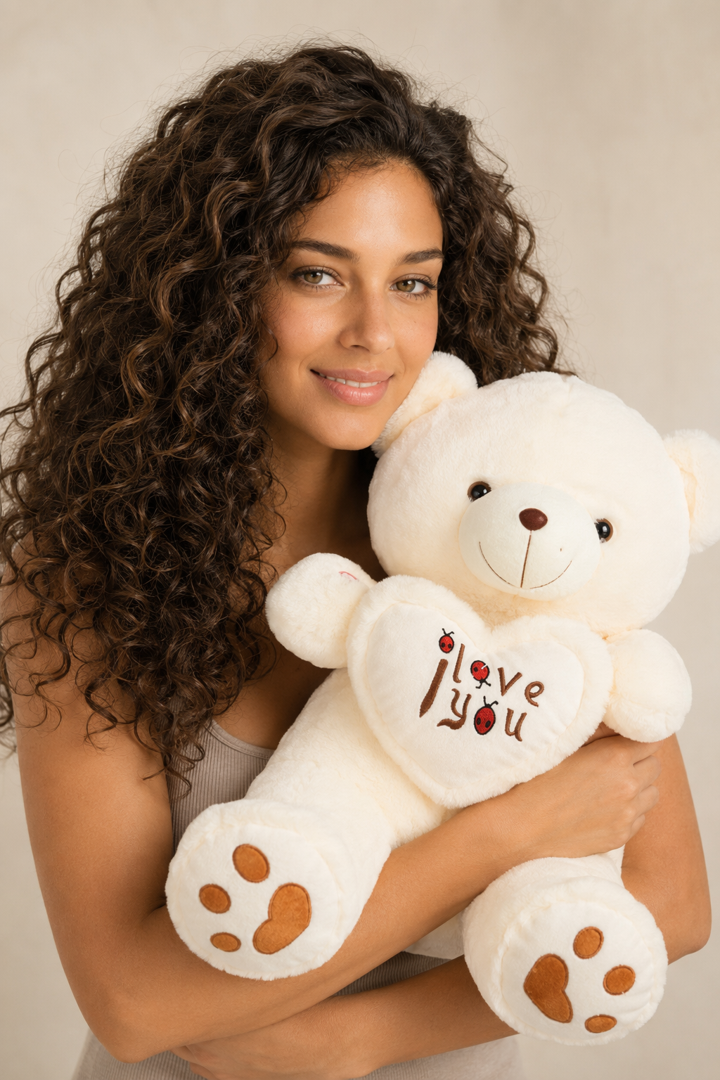 Romantic I Love You Teddy. White
