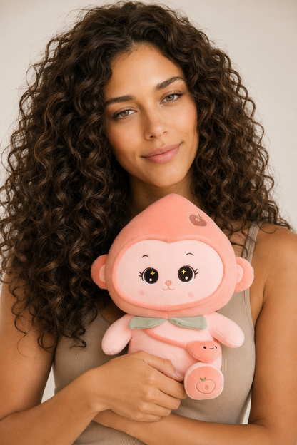 Soft, Squishy, Pink Monkey Plush Pink