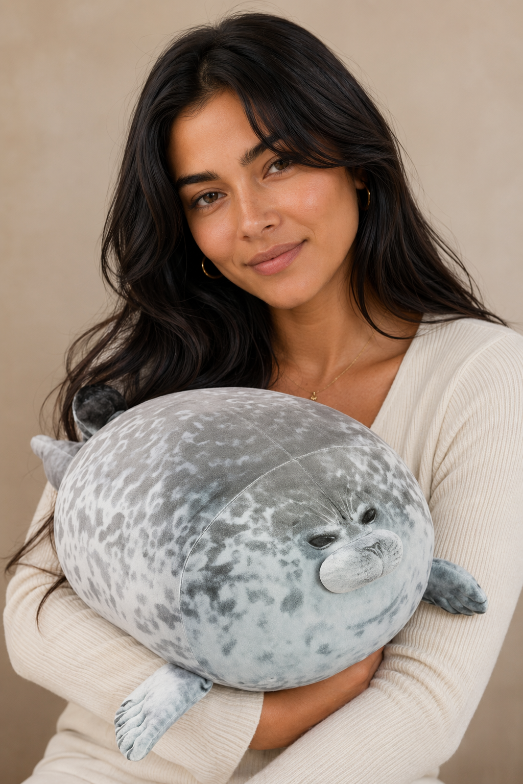 Chubby Seal Plush Grey
