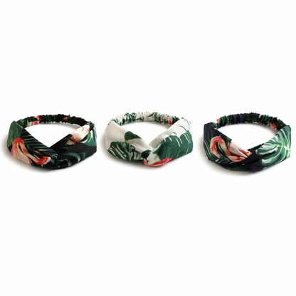 Boho Print Headbands: Vintage Hair Accessories Set 3
