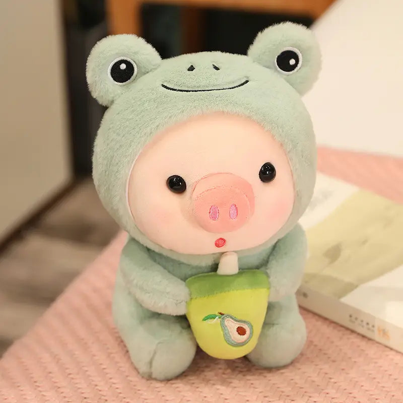 Adorable Boba Pig Soft Plushie