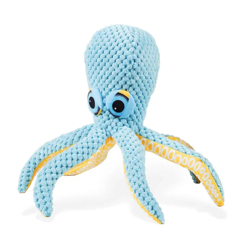 Durable Interactive Squeaky Octopus Pet Toy