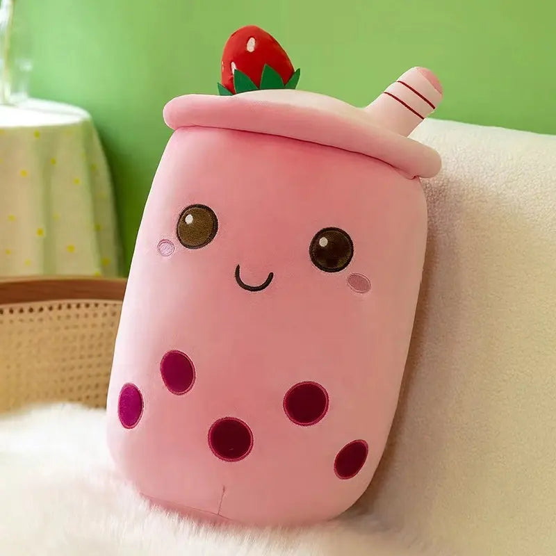 Bubble Boba Tea Cup Pillow: Plush, Stuffed, Popular