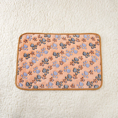 Soft Paw Print Pet Blanket.